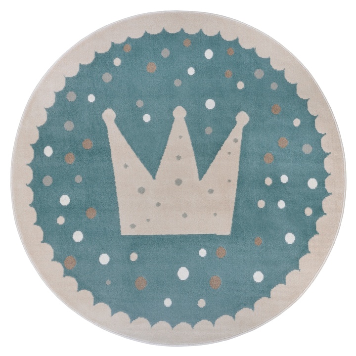 Sconto Koberec HANSE HOME ADVENTURES 105970 krémovo-modrá, průměr 100 cm