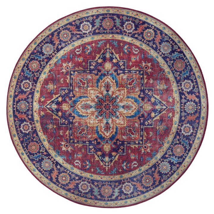Koberec HANSE HOME ASMAR 104000, švestkově červená, průměr 160 cm 1