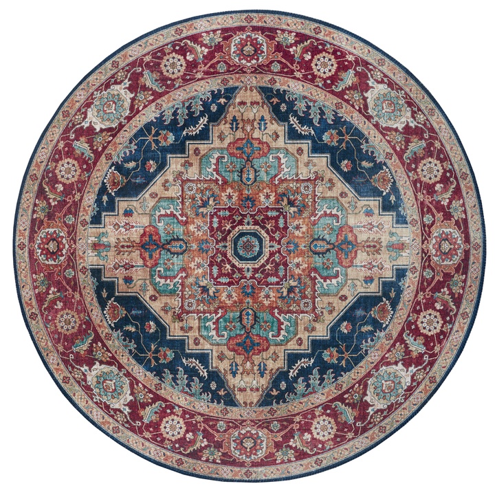 Koberec HANSE HOME ASMAR 104017, indigově modrá, průměr 160 cm 1