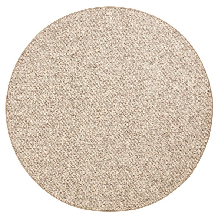 Koberec HANSE HOME WOLLY 102842 hnědobéžová, průměr 133 cm 1