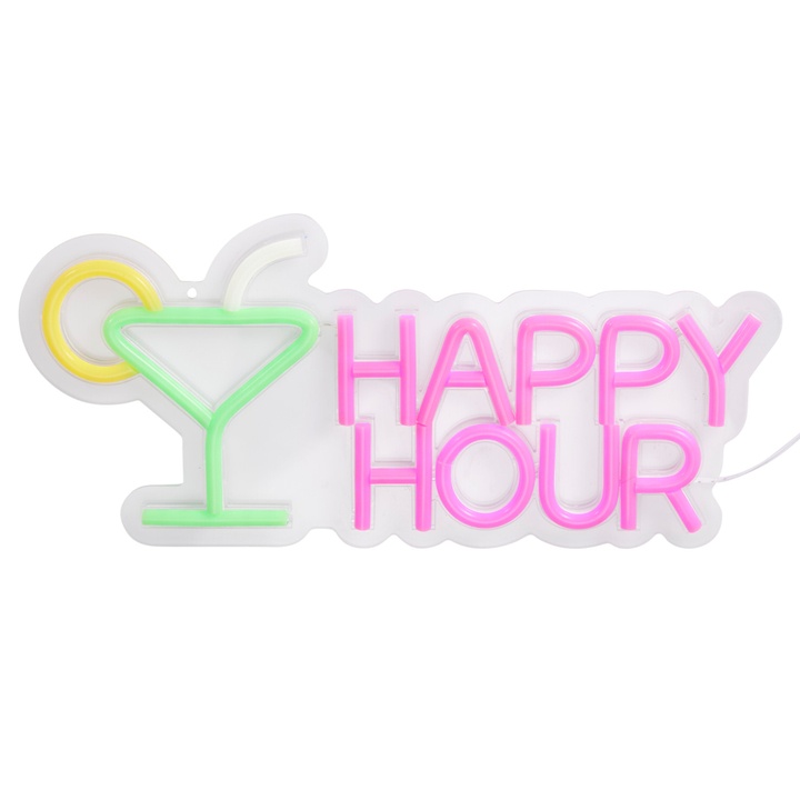 Nástěnné LED svítidlo HAPPY HOURS bílá/vícebarevná 1