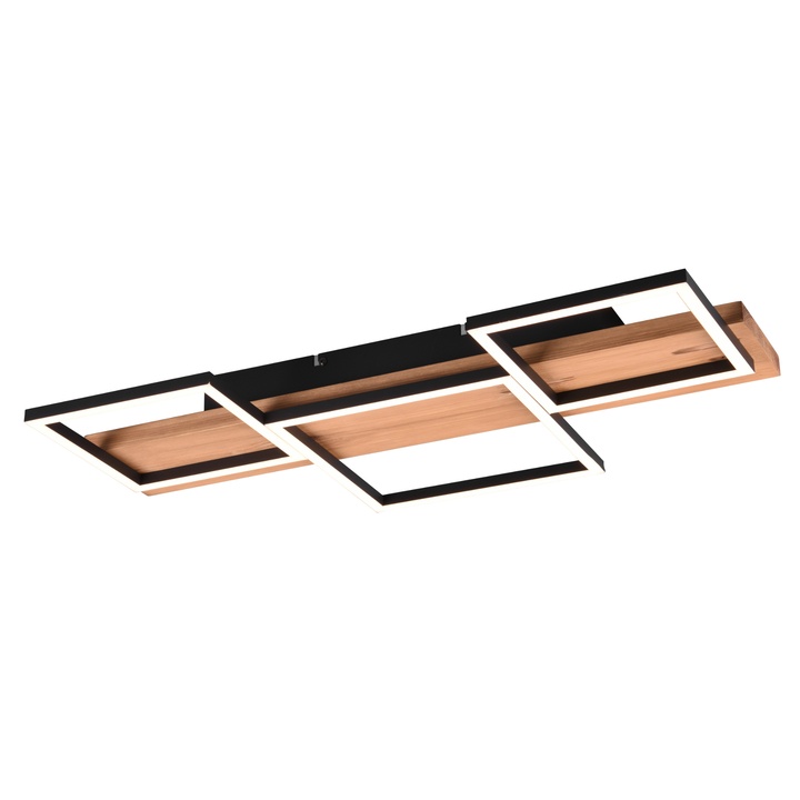 Sconto Stropní svítidlo HARPER 2 přírodní/černá