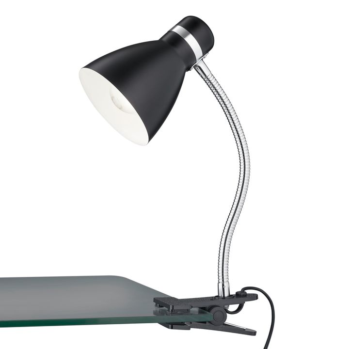 Sconto Stolní lampa s klipem HARVEY černá