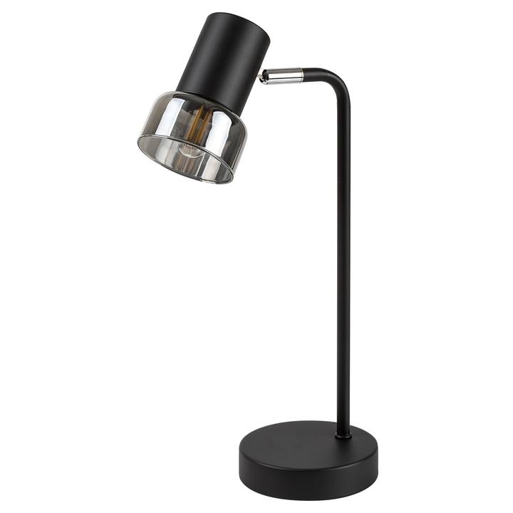 Sconto Stolní lampa HATICE 4 černá/tónované sklo