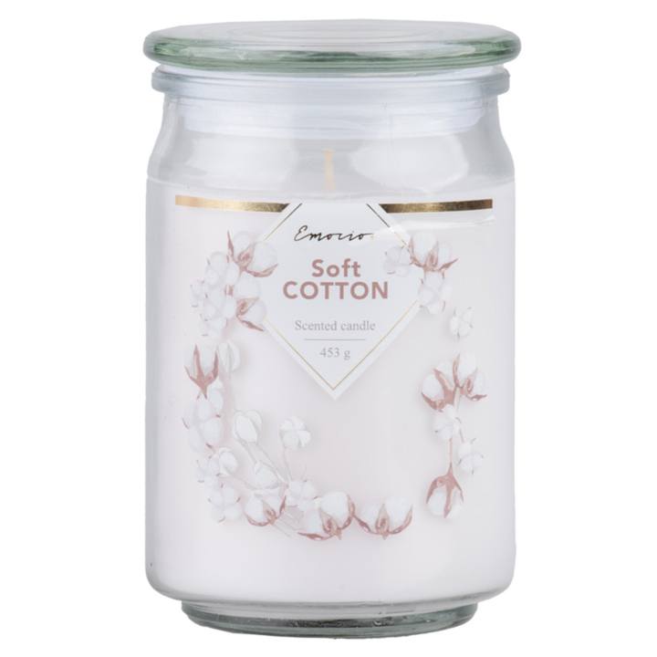 Vonná svíčka s víčkem HAYES soft cotton, 453 g 1