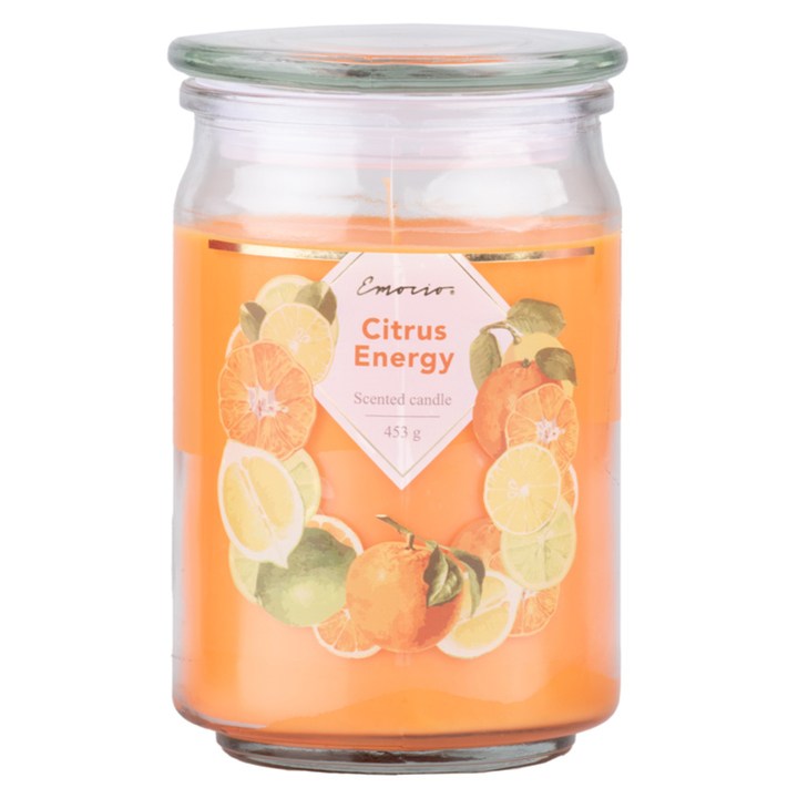 Vonná svíčka s víčkem HAYES citrus energy, 453 g 1