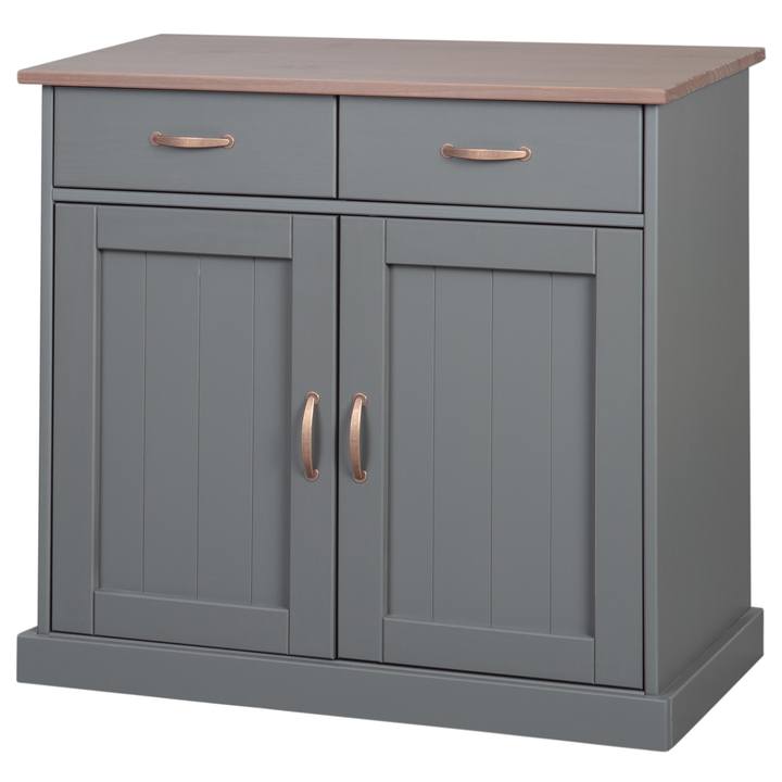 Sconto Komoda HENRIETTA šedá/hnědá