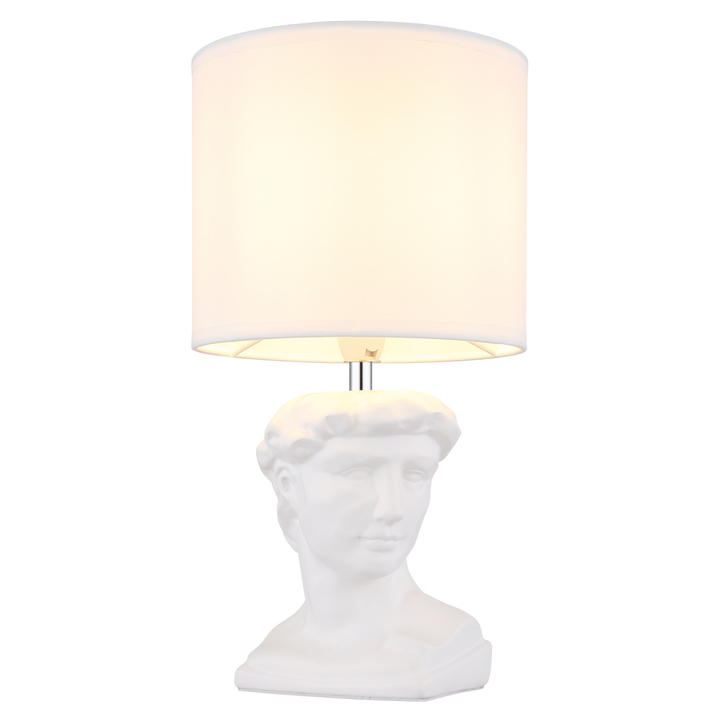 Sconto Stolní lampa HERMES bílá