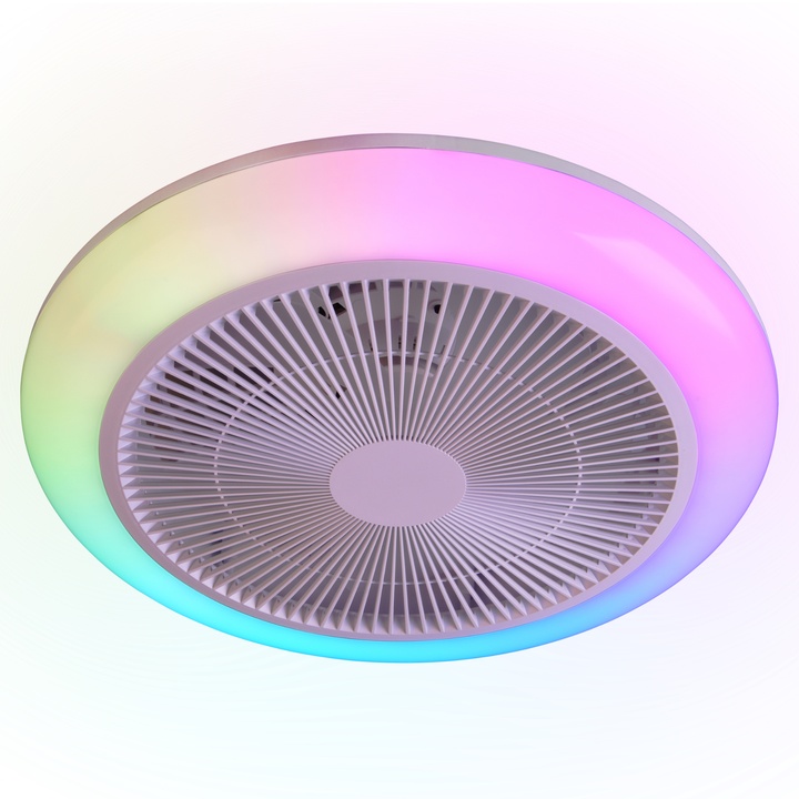 Stropní LED svítidlo s ventilátorem HOLMSUNG bílá 1