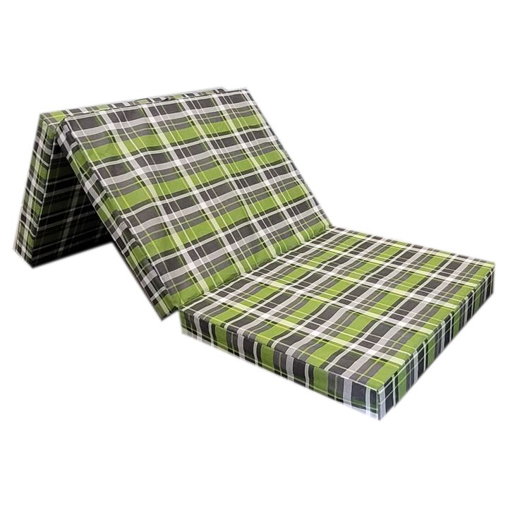 Sconto Skládací matrace  HONORA zelená/káro