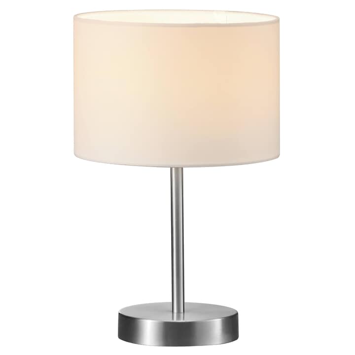 Stolní lampa HOTEL bílá/nikl, průměr 20 cm 1