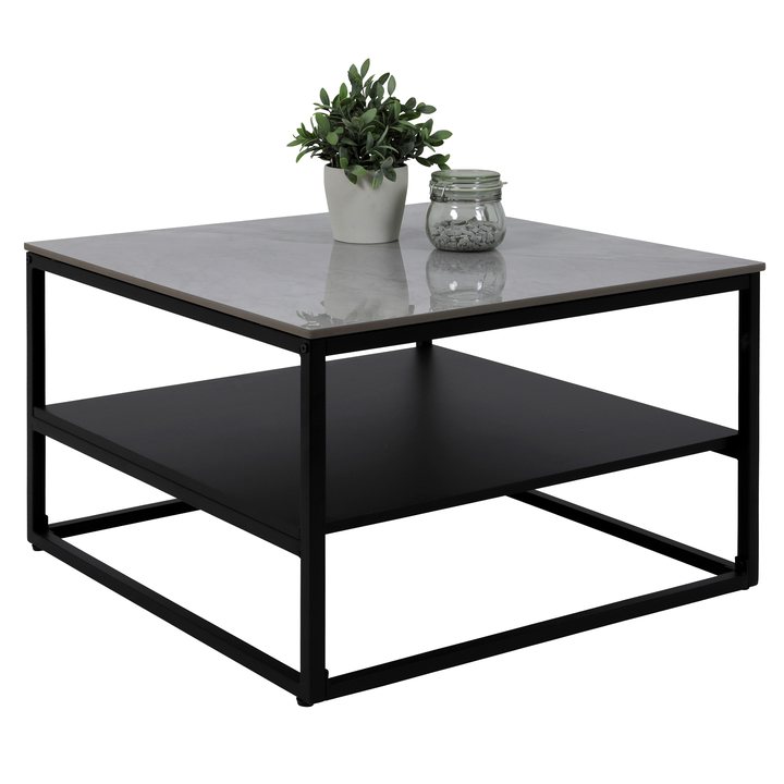 Sconto Konferenční stolek HUGO šedá/černá