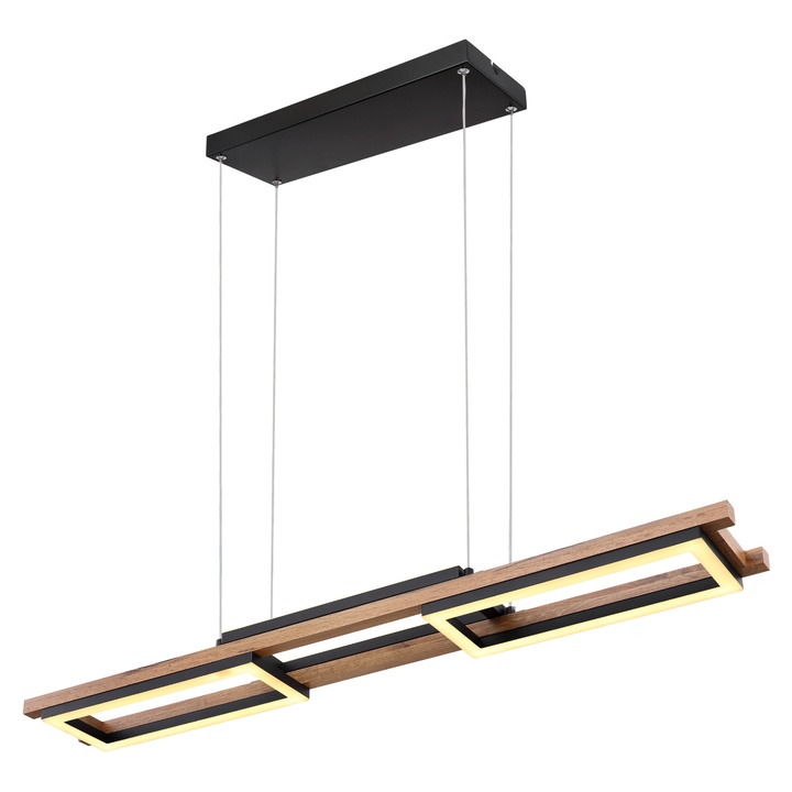 Sconto Závěsné svítidlo ILLA přírodní/černá