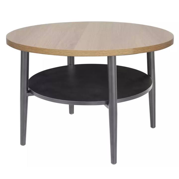 Sconto Přístavný stolek ILLO dub/černá