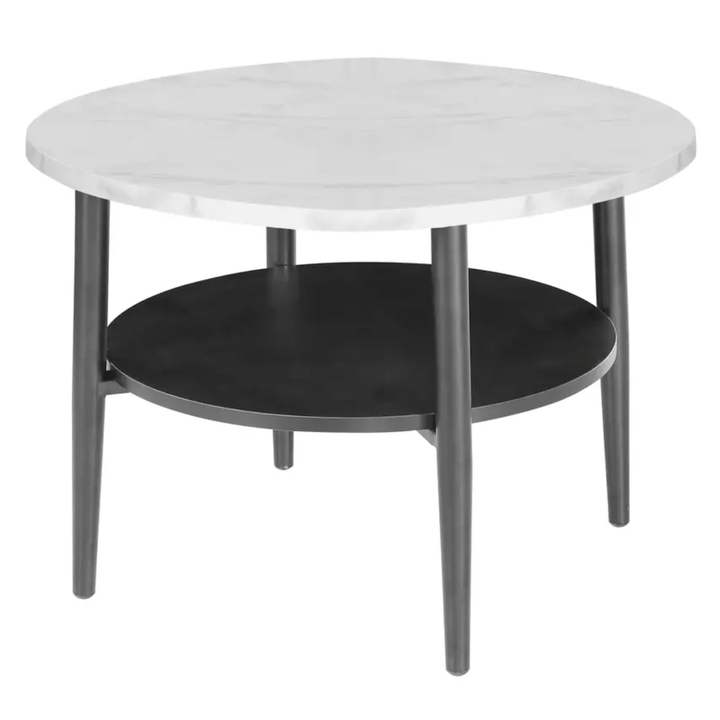 Sconto Přístavný stolek ILLO bílá/černá