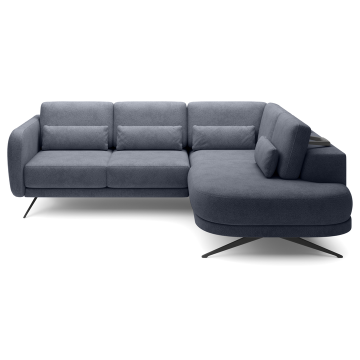 Sconto Sedací souprava ILUSSIO F L pravá, grafitová