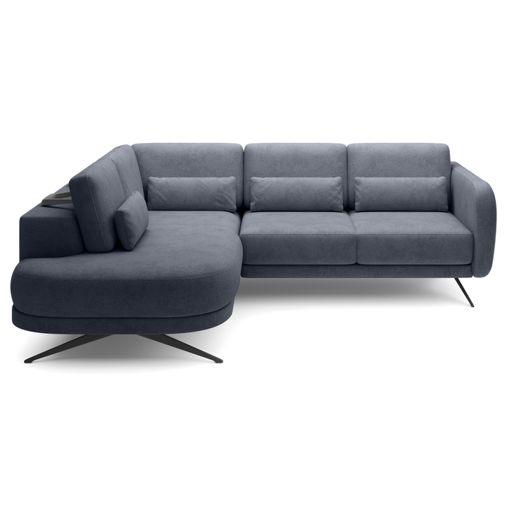 Sconto Sedací souprava ILUSSIO F L levá, grafitová