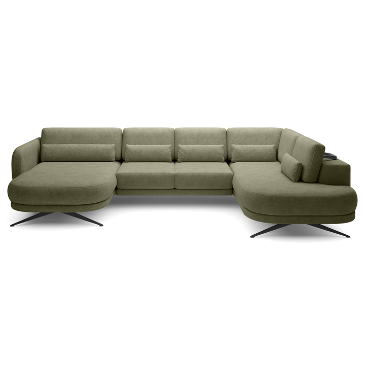 Sconto Sedací souprava ILUSSIO F XL pravá, olivová