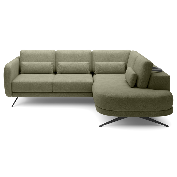 Sconto Sedací souprava ILUSSIO L pravá, olivová