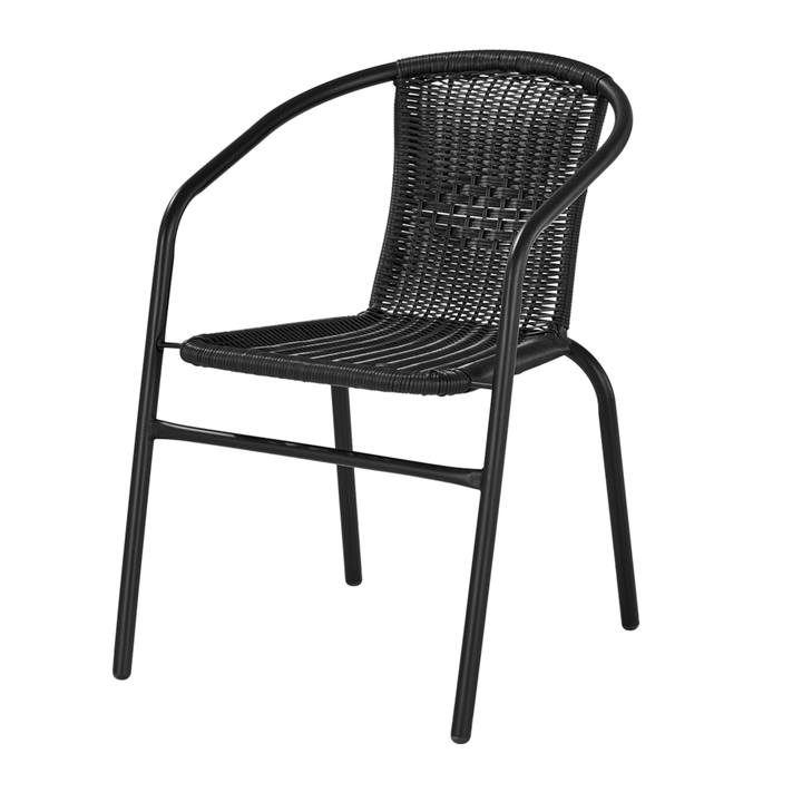 Sconto Zahradní židle IMOLLA 4 antracitová/černá