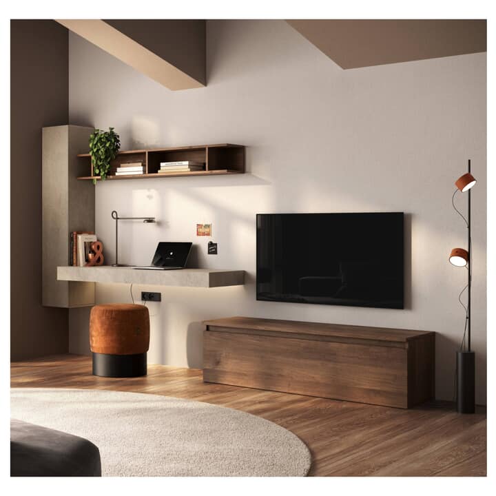 Obývací stěna INFINITY C269 dub mercure/písková 1