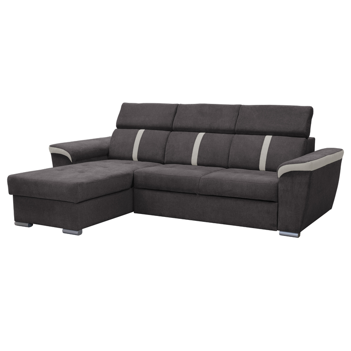 Sconto Sedací souprava INFINITY II tmavě šedá/béžová