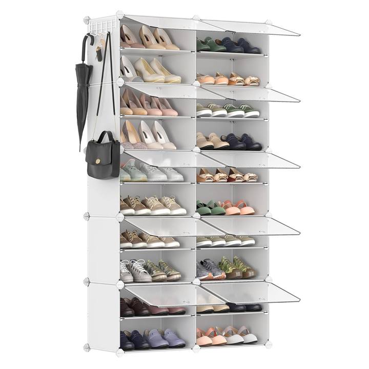 Botník INTER bílá/transparentní 1