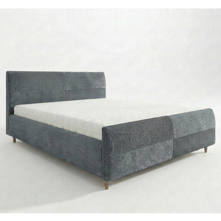 Postel s roštem INZA šedá, 180x200 cm 1