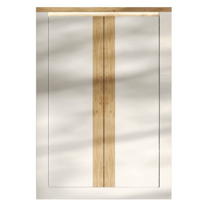 Sconto Komoda ISCHIA 5 dub cadiz/bílá, výška 160 cm