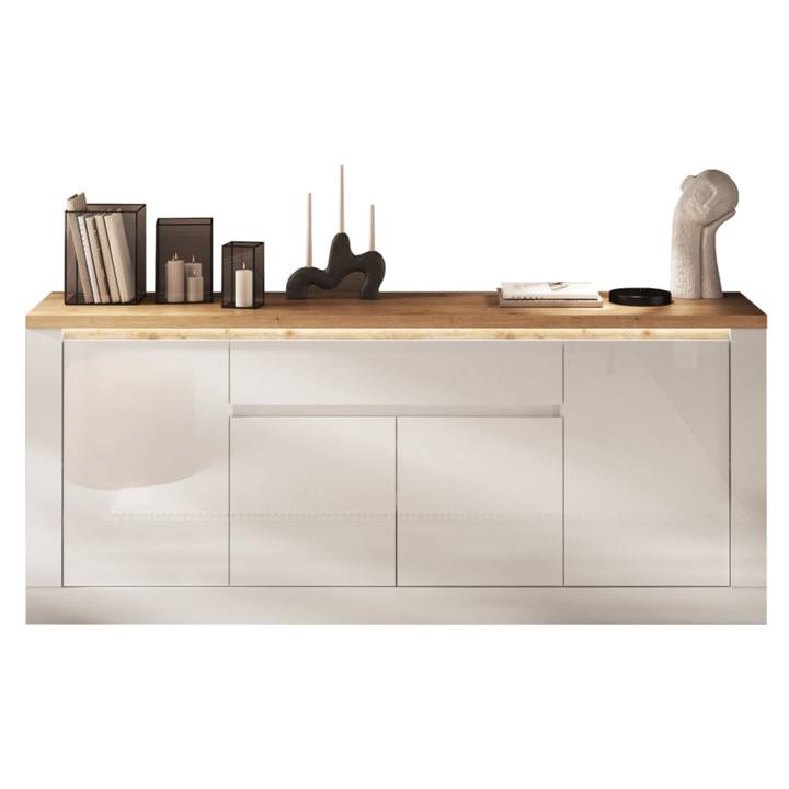 Sconto Komoda ISCHIA 7 dub cadiz/bílá