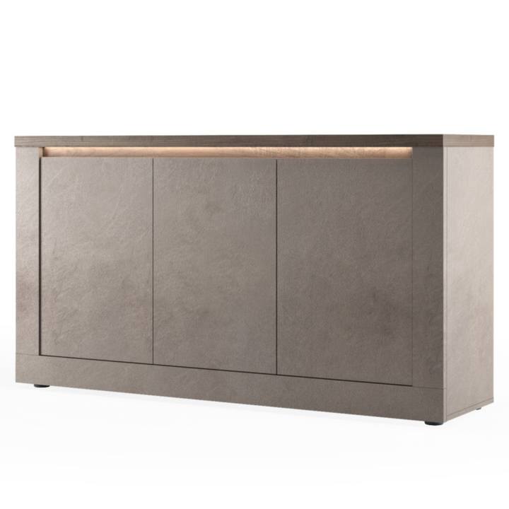 Sconto Komoda ISCHIA 8 dub mercure/bronzová