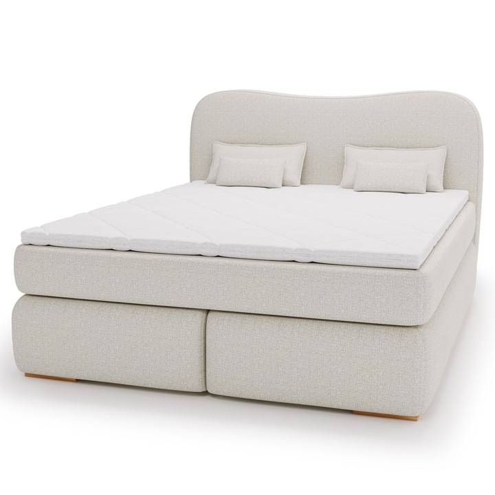 Postel boxspring ISLA COMFORT béžová, 140x200 cm 1