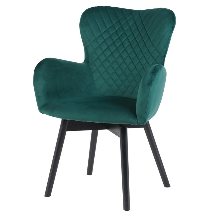 Sconto Jídelní židle ITEA IV zelená/černá