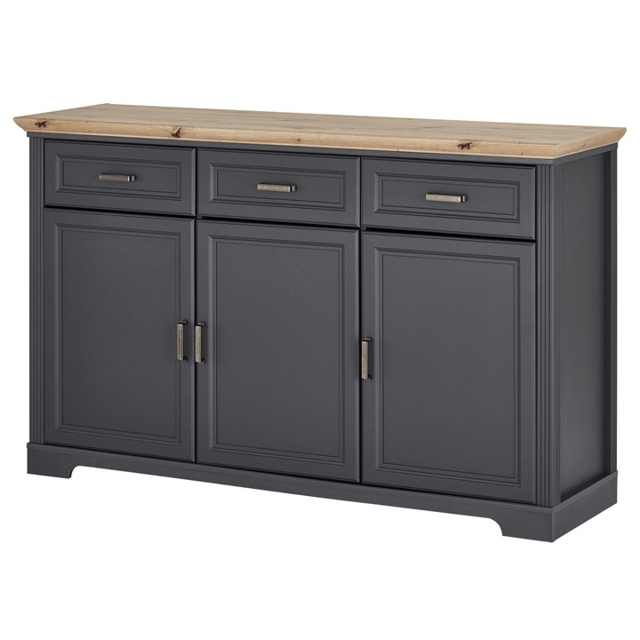 Sconto Komoda JASMIN 5 grafit/dub artisan