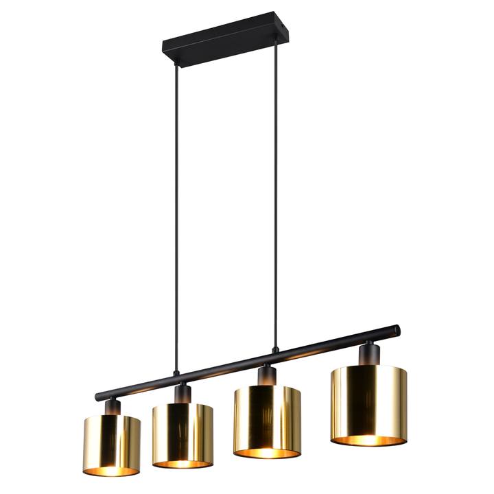 Sconto Závěsné svítidlo JASON černá/zlatá