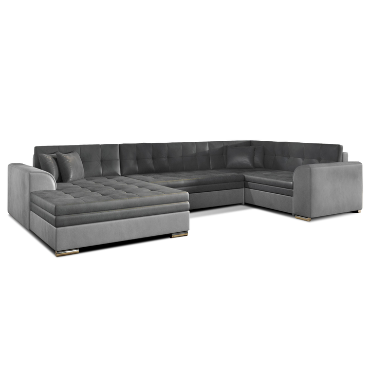 Sconto Sedací souprava JAVIER I levá, tmavě šedá/světle šedá