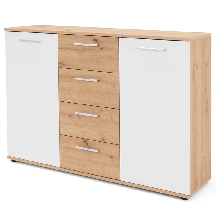 Sconto Komoda JAYLA 2 dub artisan/bílá