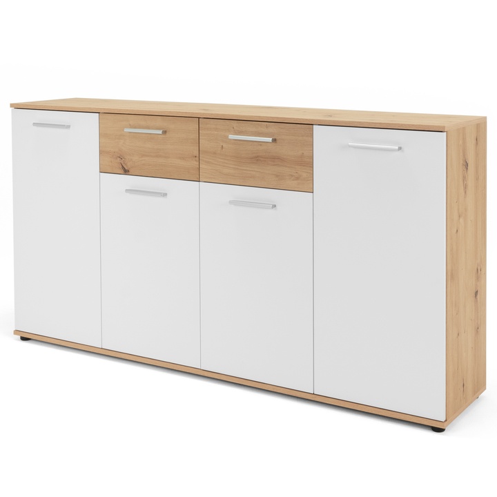 Sconto Komoda JAYLA 3 dub artisan/bílá