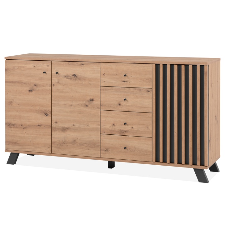 Komoda JAYSON 51C dub artisan/antracitová 1