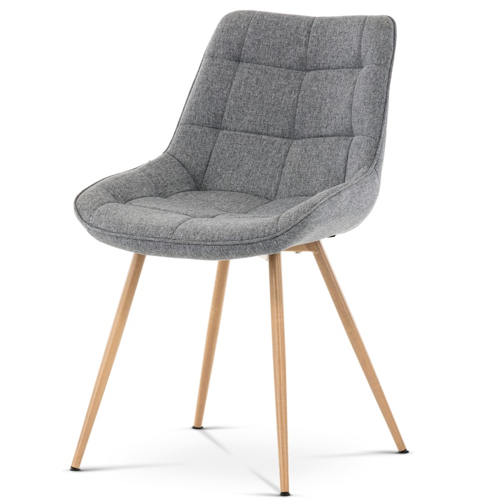 Sconto Jídelní židle JESSICA šedá/přírodní