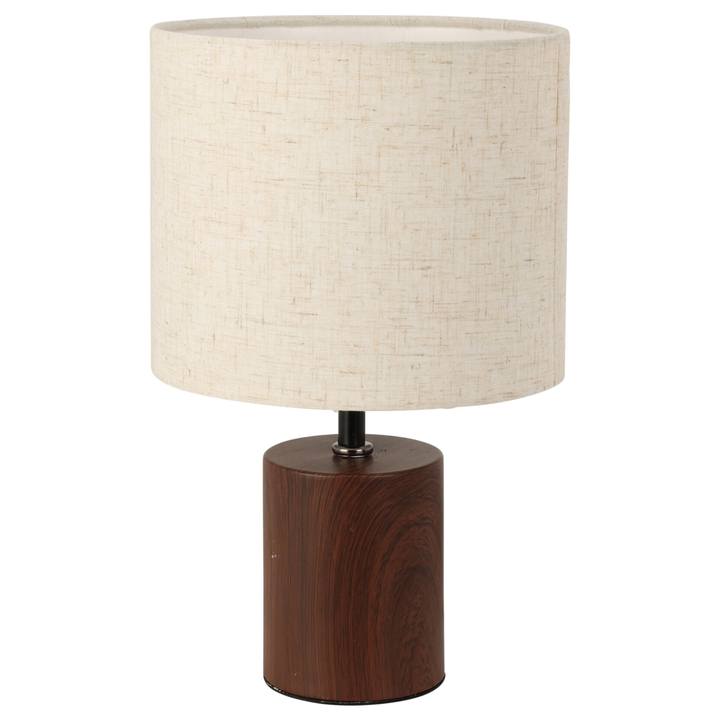 Sconto Stolní lampa JILL 2 písková/tmavě hnědá
