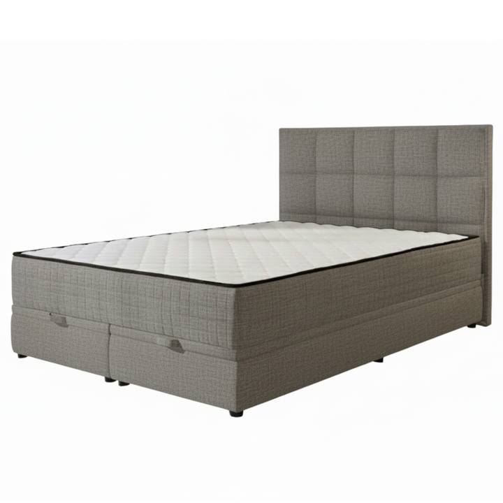 Sconto Postel s matrací JIMENEZ šedohnědá, 180x200 cm