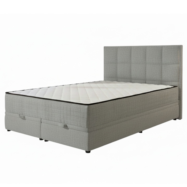 Sconto Postel s matrací JIMENEZ šedá, 160x200 cm