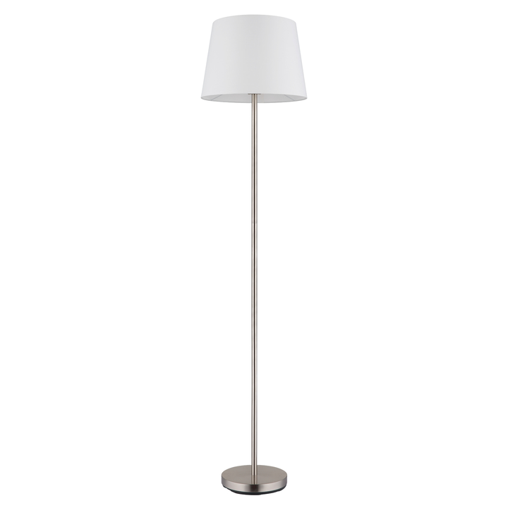 Stojací lampa JORIS bílá/nikl 1
