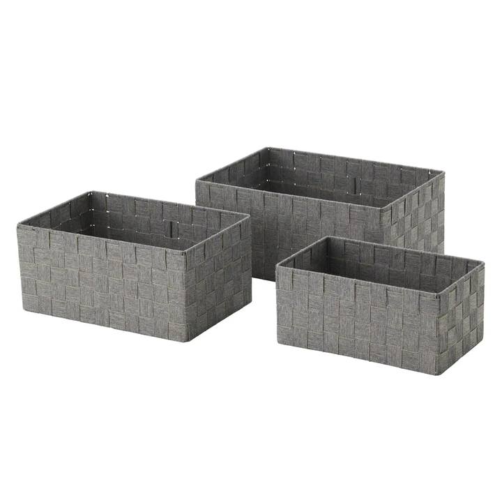 Sada úložných boxů JULIETTE šedá, sada 3 ks 1