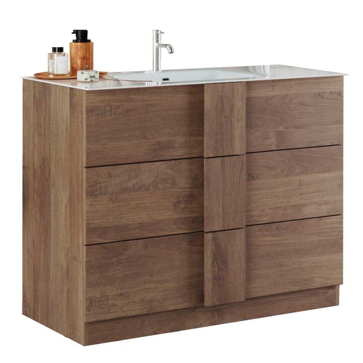 Sconto Umyvadlová skříňka JUPITER 9 ořech