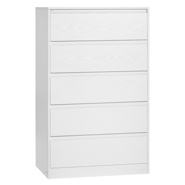 Sconto Komoda KAILYN bílá, 5 zásuvek