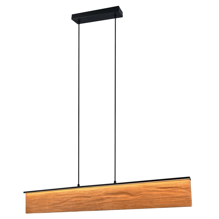 Sconto Závěsné svítidlo KALEA černá/přírodní