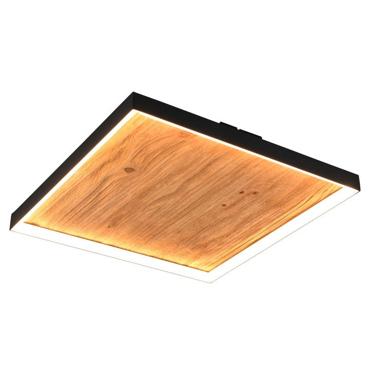 Sconto Stropní svítidlo KALEA černá/přírodní