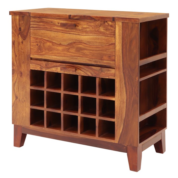 Sconto Barová skříň KALIM 1 palisandr